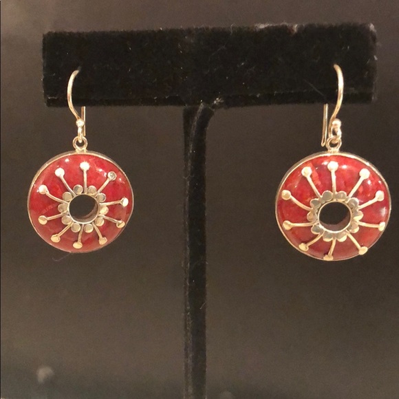 Coral Earrings - Picture 2 of 2